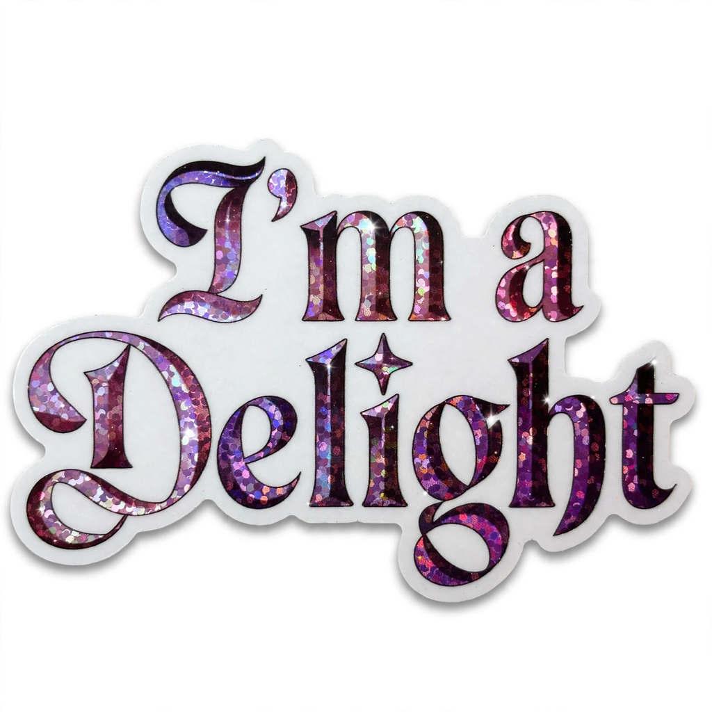 “I’m a Delight” Sparkling Paper Charm