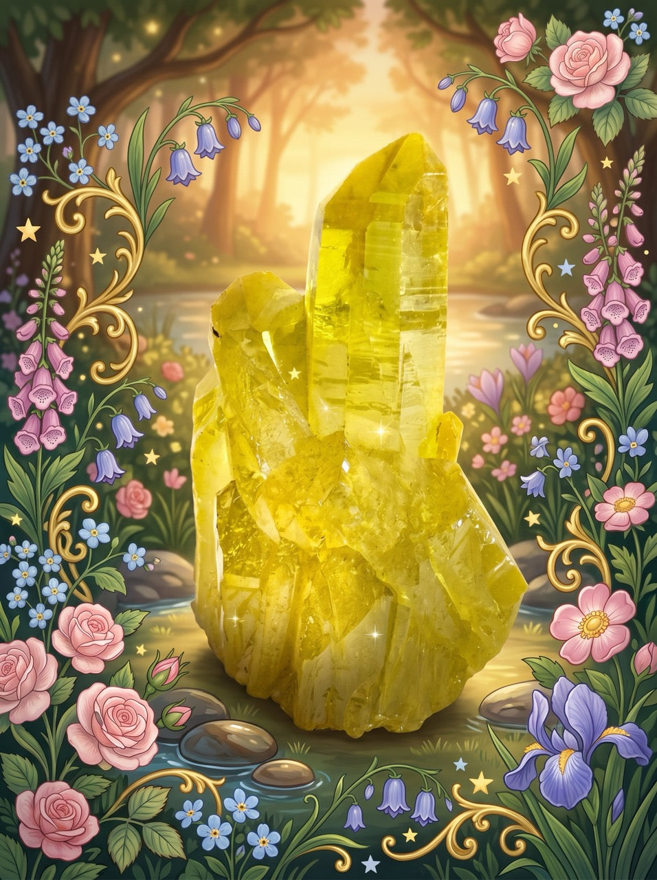 Sunlit Quartz Crystal Cluster – Collector's Piece