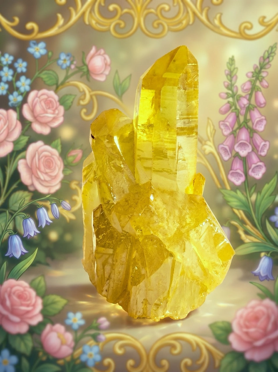 Sunlit Quartz Crystal Cluster – Collector's Piece