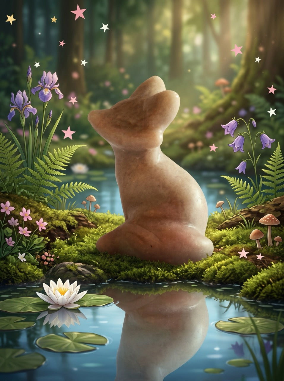 Forest Spirit Fox Sculpture Collector's Piece