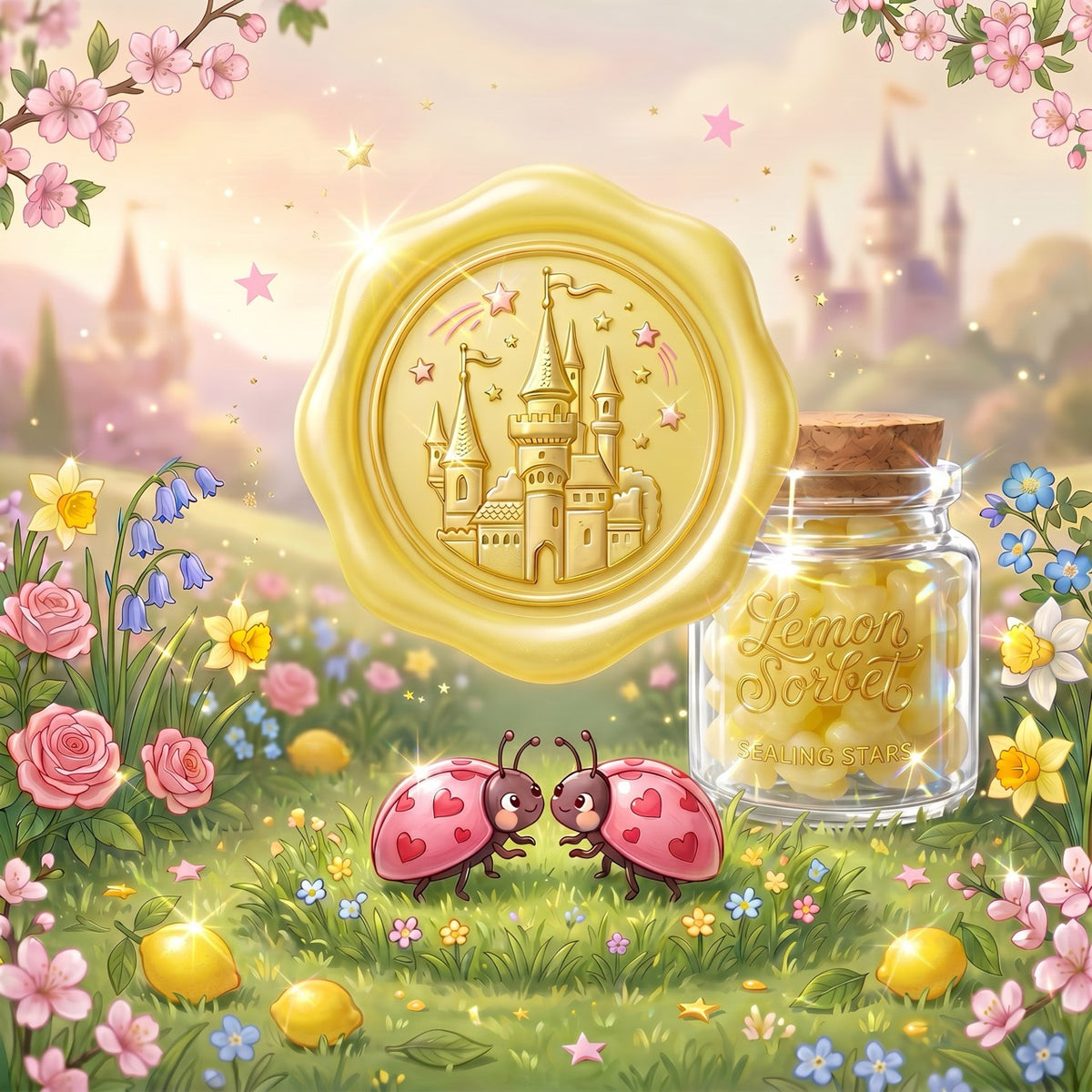 Lemon Sorbet Sealing Stars – Wax Sealing Beads
