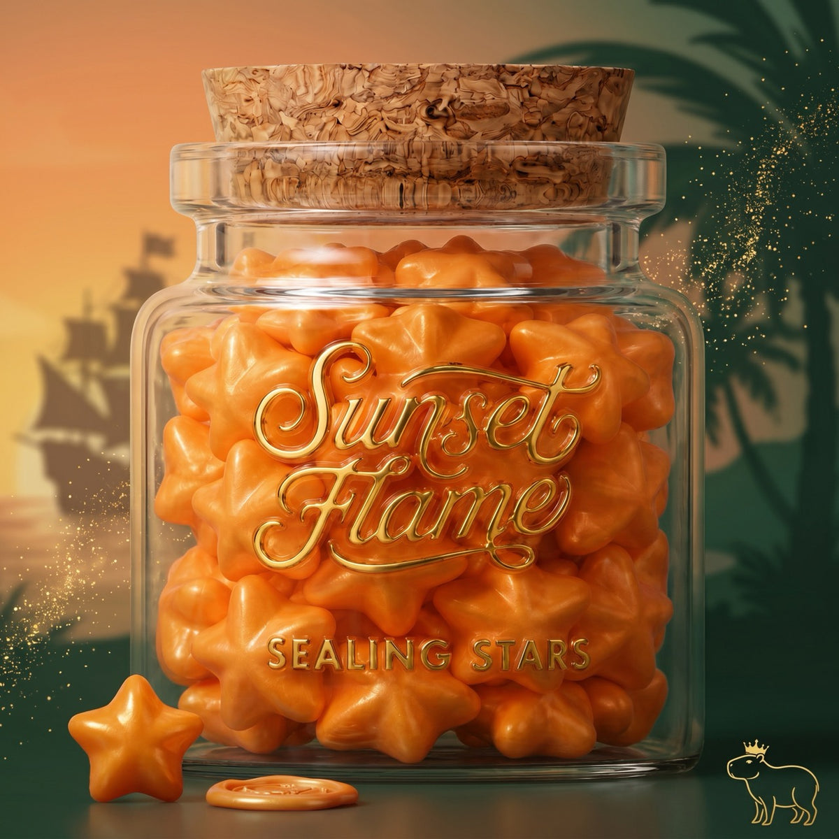 Sunset Flame Sealing Stars – Wax Sealing Beads