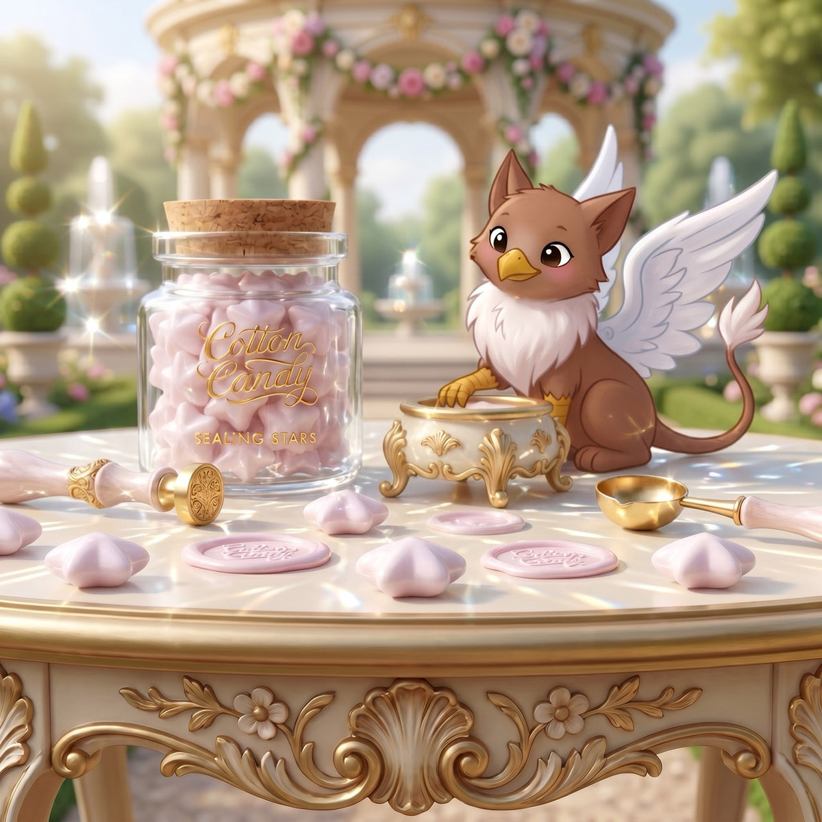 Cotton Candy Sealing Stars – Wax Sealing Beads