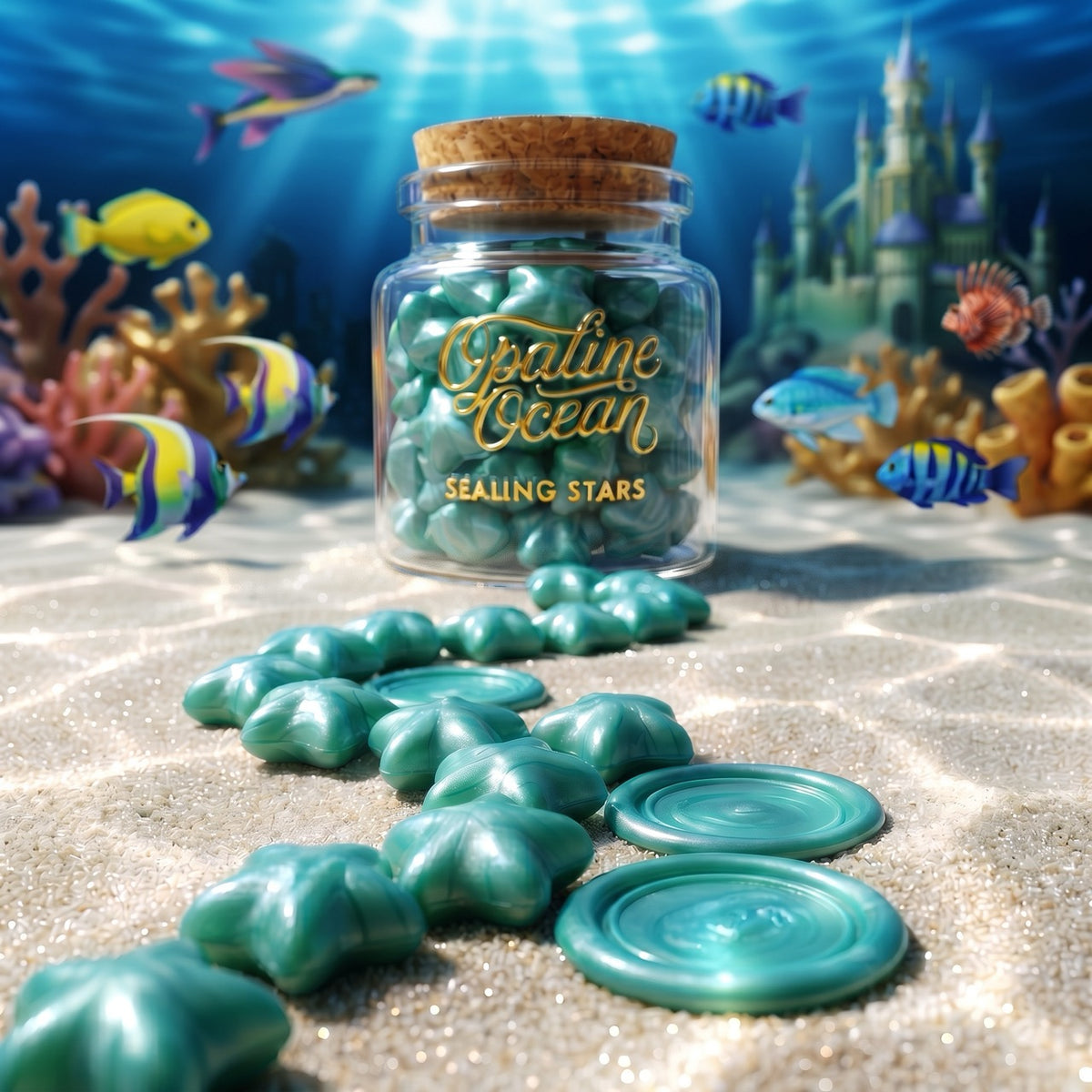 Opaline Ocean Sealing Stars – Wax Sealing Beads