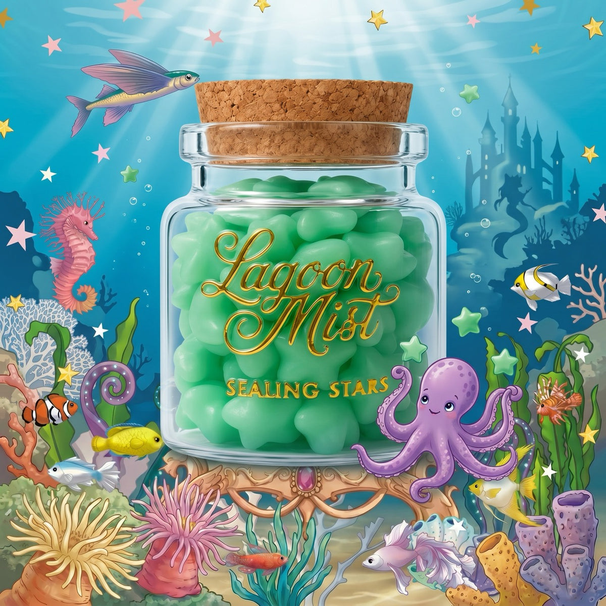 Lagoon Mist Sealing Stars – Wax Sealing Beads