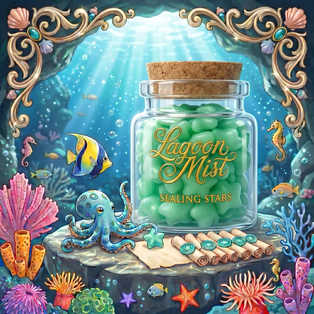 Lagoon Mist Sealing Stars – Wax Sealing Beads