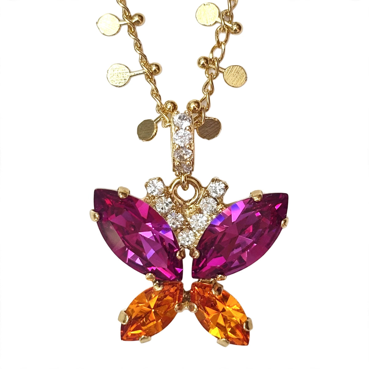 The Pendant of Freedom Luna butterfly pendant 23x20mm — Mink & Davernay