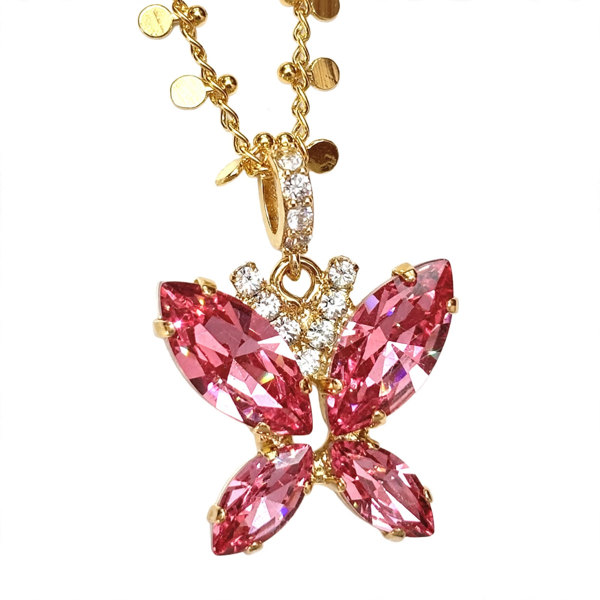 The Pendant of Affection Luna three-quarter view — Mink & Davernay