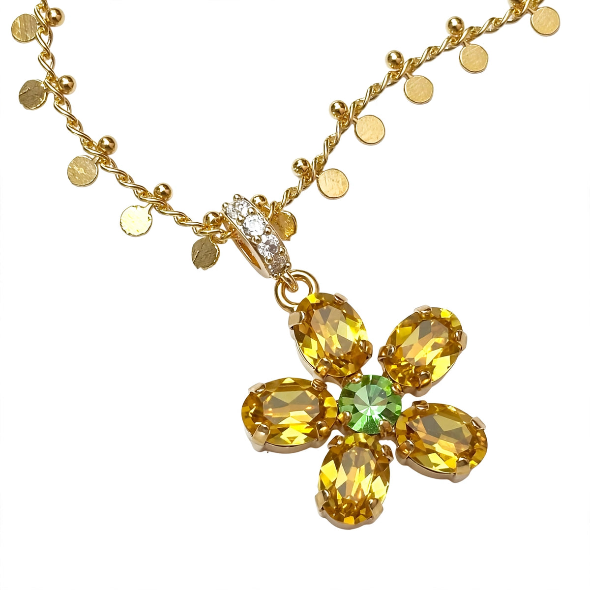 The Pendant of Splendour Fluette pendant close-up — Mink & Davernay