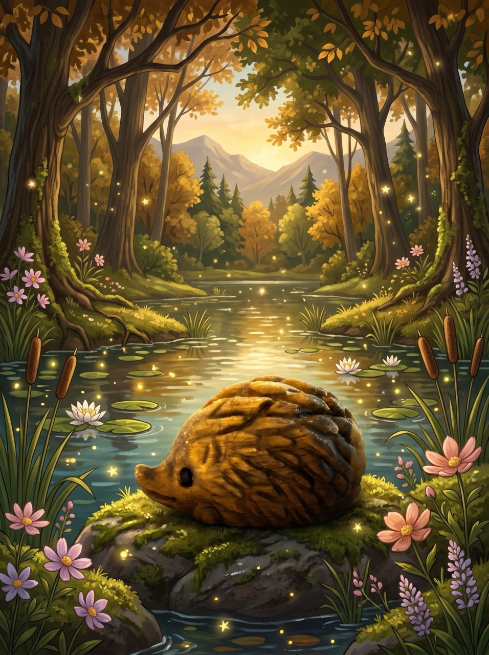 Tiger's Eye Hedgehog Sculpture Collector's Piece