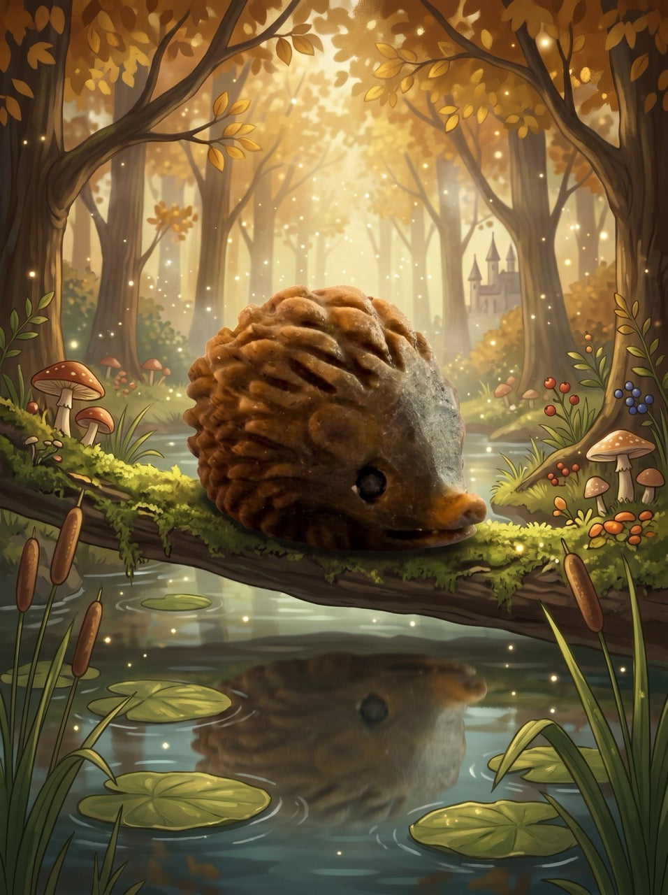 Tiger's Eye Hedgehog Sculpture Collector's Piece