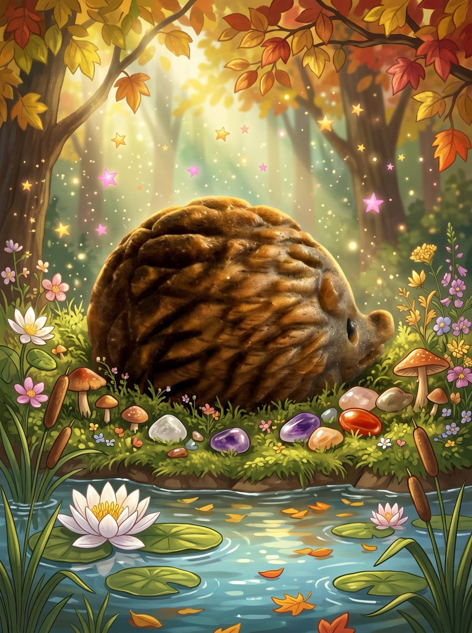 Tiger's Eye Hedgehog Sculpture Collector's Piece