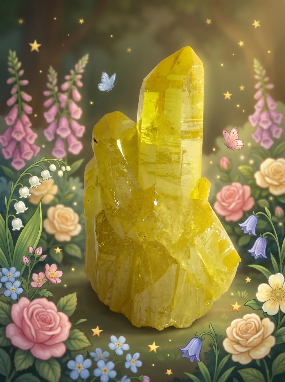 Sunlit Quartz Crystal Cluster – Collector's Piece