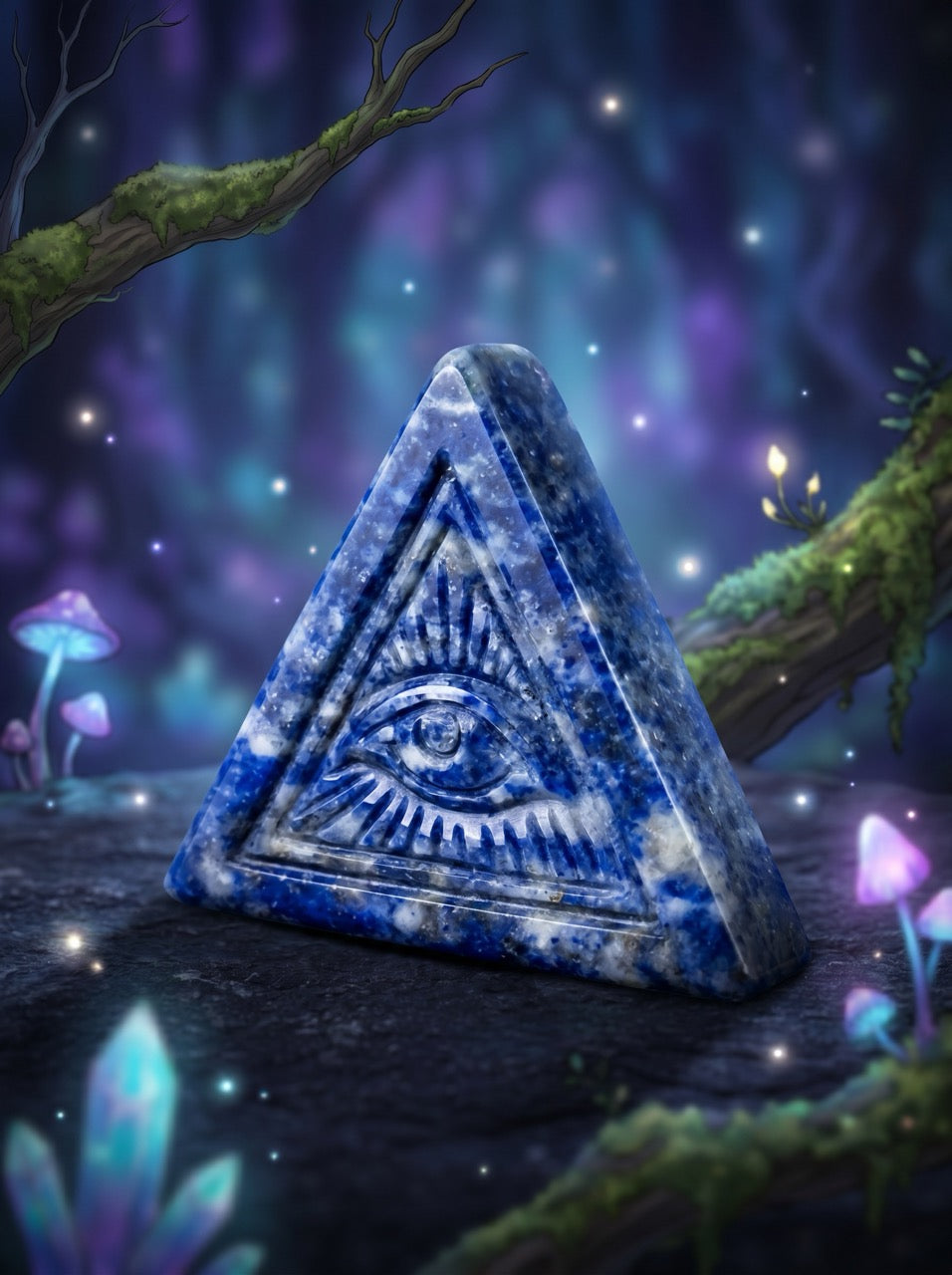 Sodalite Third Eye Triangle Collector's Piece