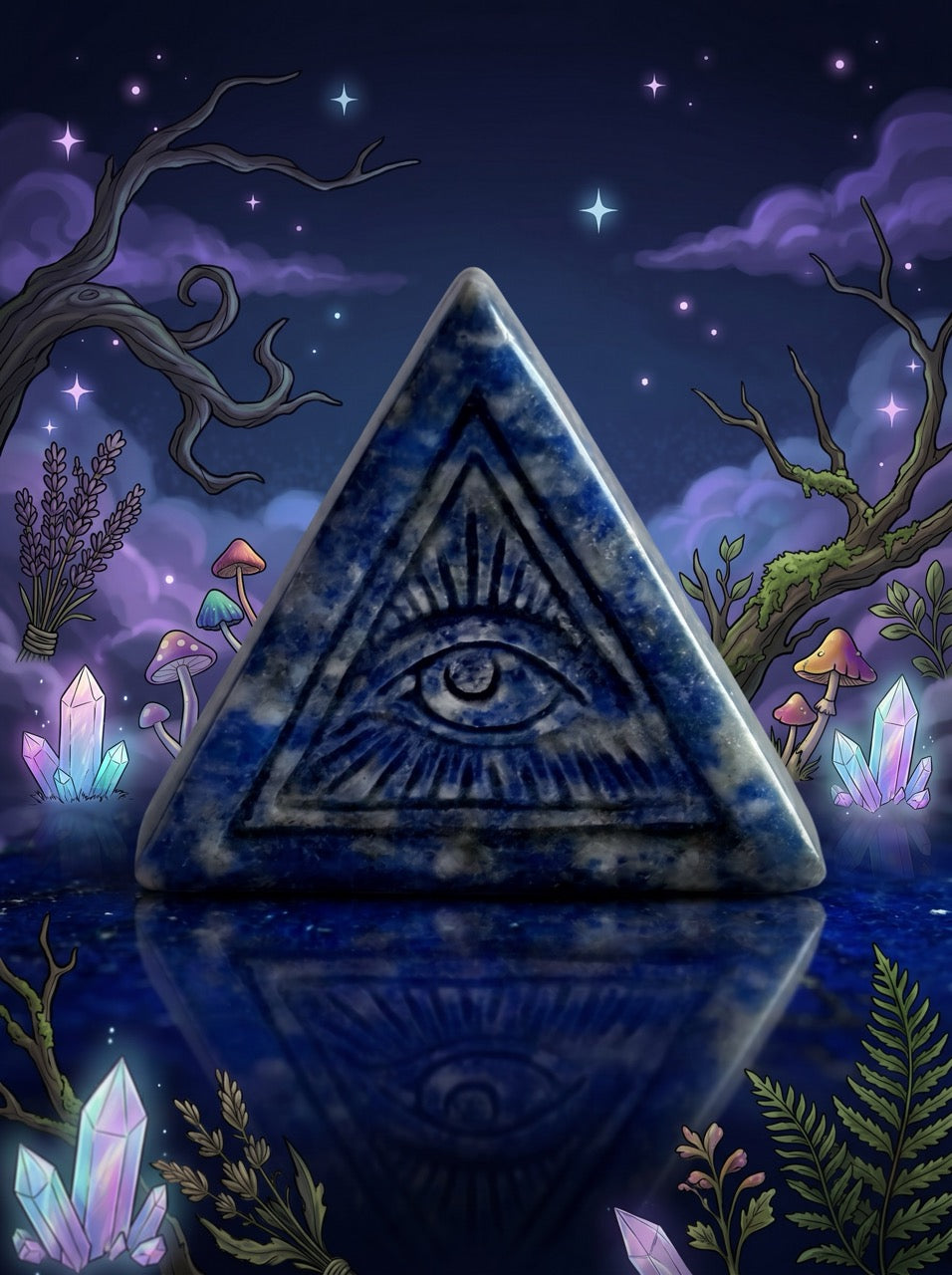 Sodalite Third Eye Triangle Collector's Piece