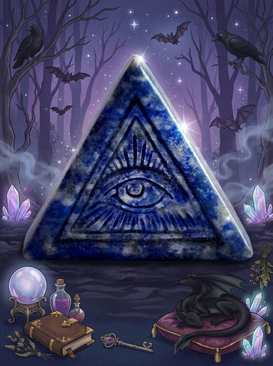 Sodalite Third Eye Triangle Collector's Piece