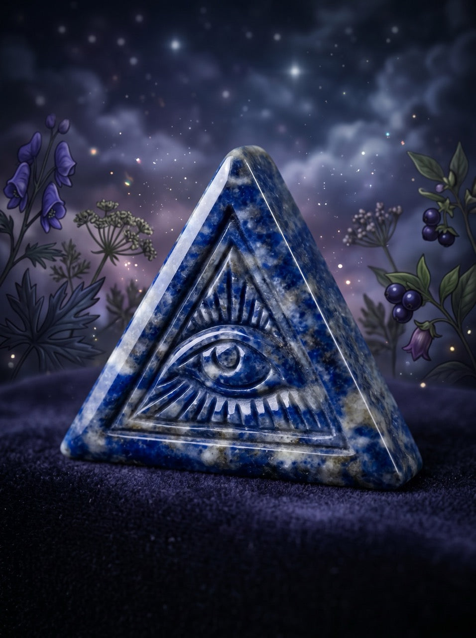 Sodalite Third Eye Triangle Collector's Piece