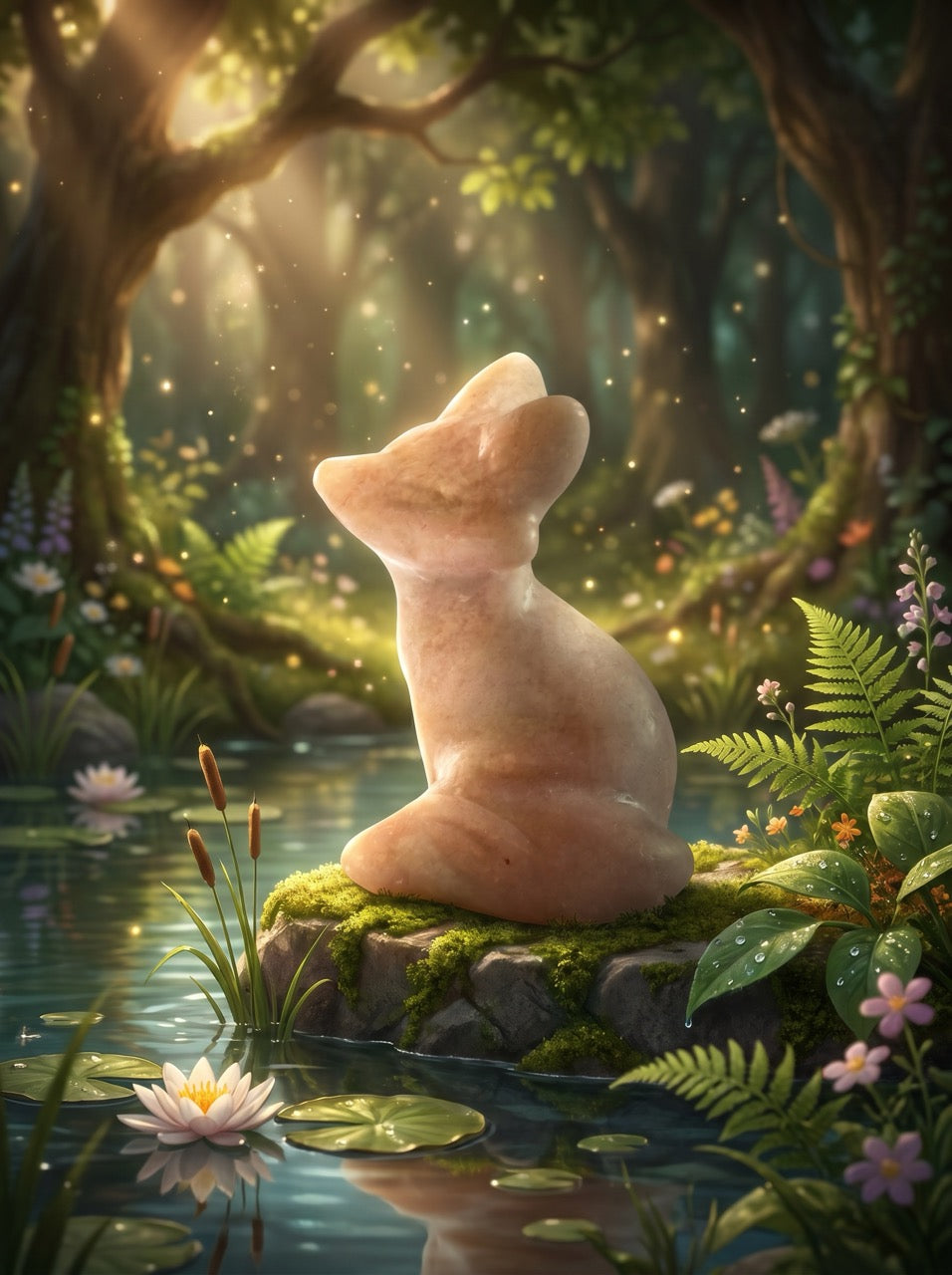 Forest Spirit Fox Sculpture Collector's Piece