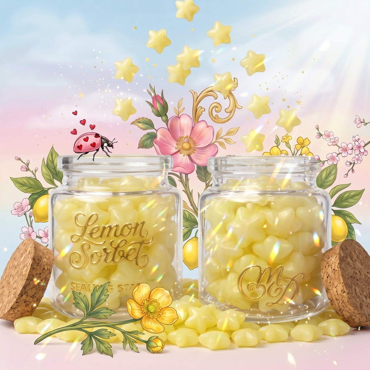 Lemon Sorbet Sealing Stars – Wax Sealing Beads