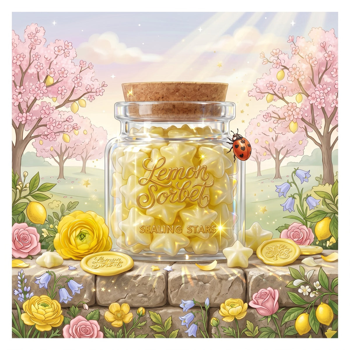 Lemon Sorbet Sealing Stars – Wax Sealing Beads
