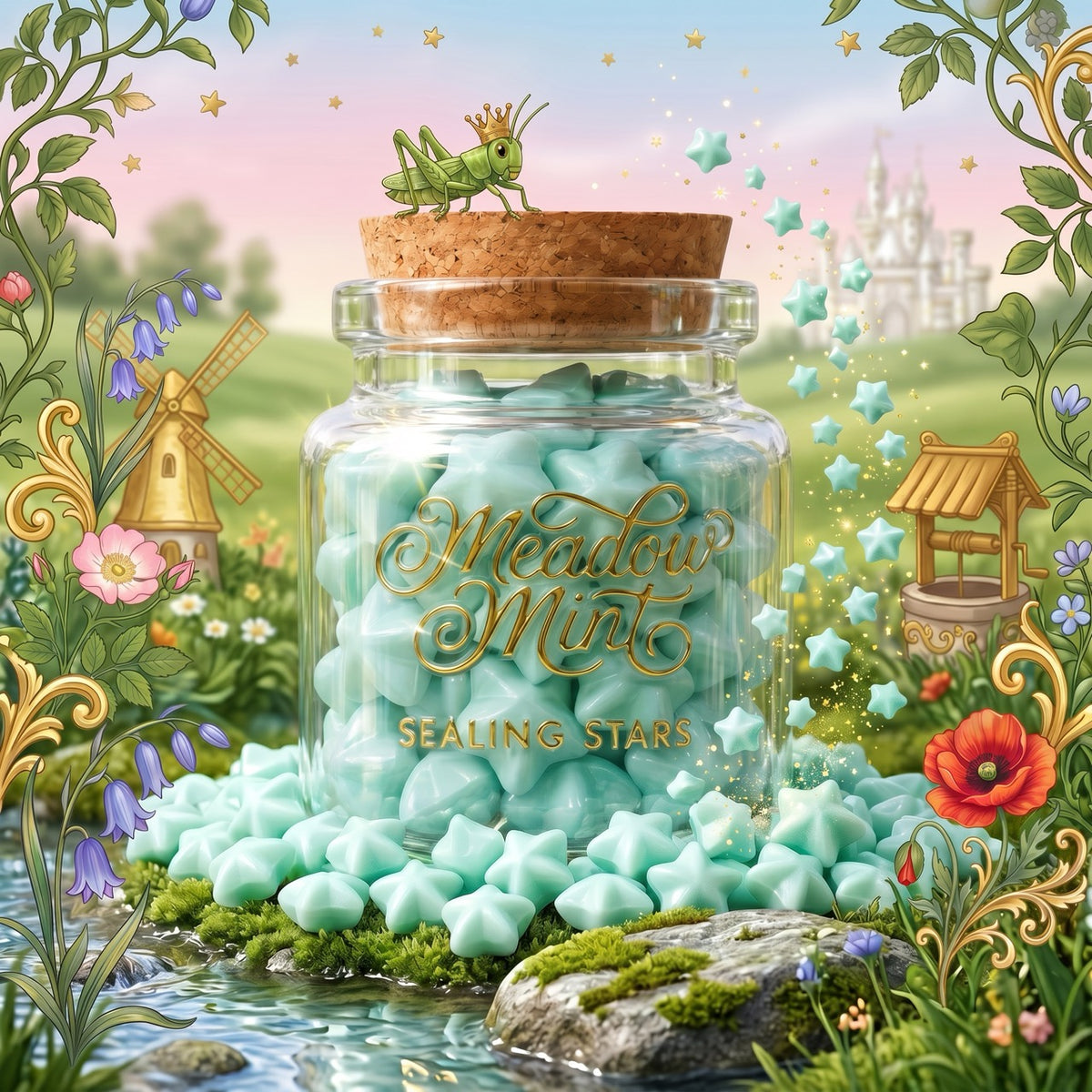 Meadow Mint Sealing Stars – Wax Sealing Beads