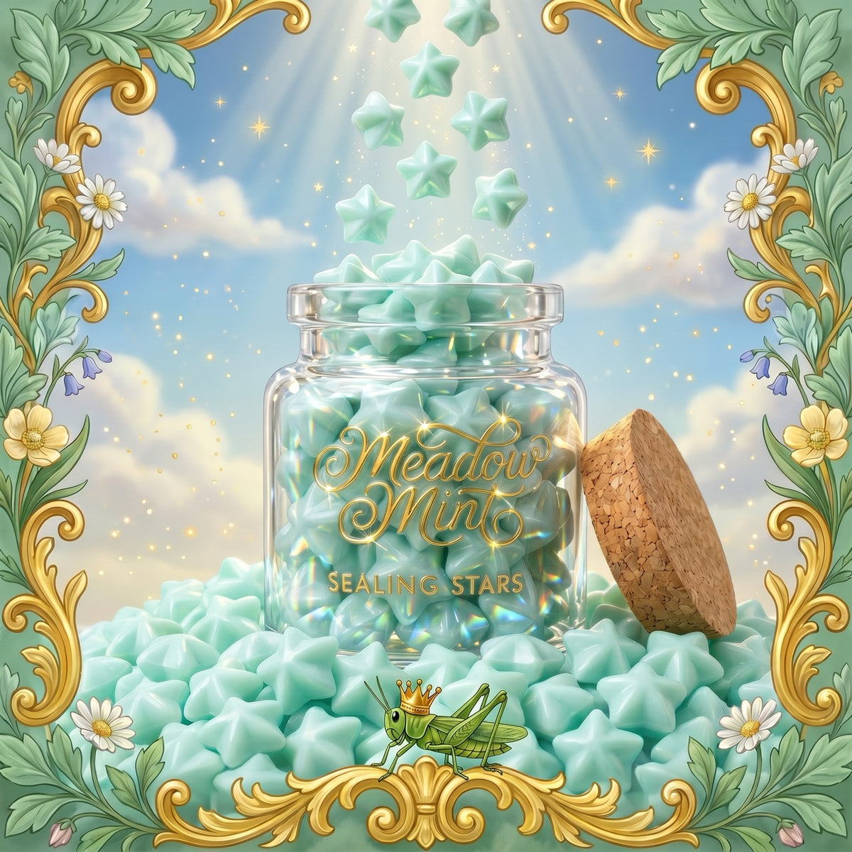 Meadow Mint Sealing Stars – Wax Sealing Beads