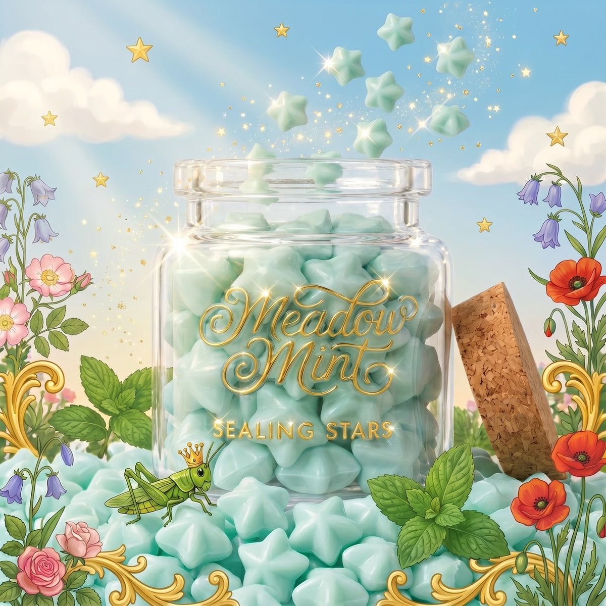 Meadow Mint Sealing Stars – Wax Sealing Beads