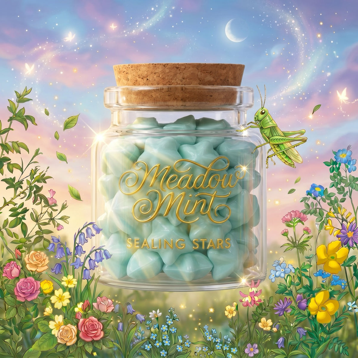 Meadow Mint Sealing Stars – Wax Sealing Beads