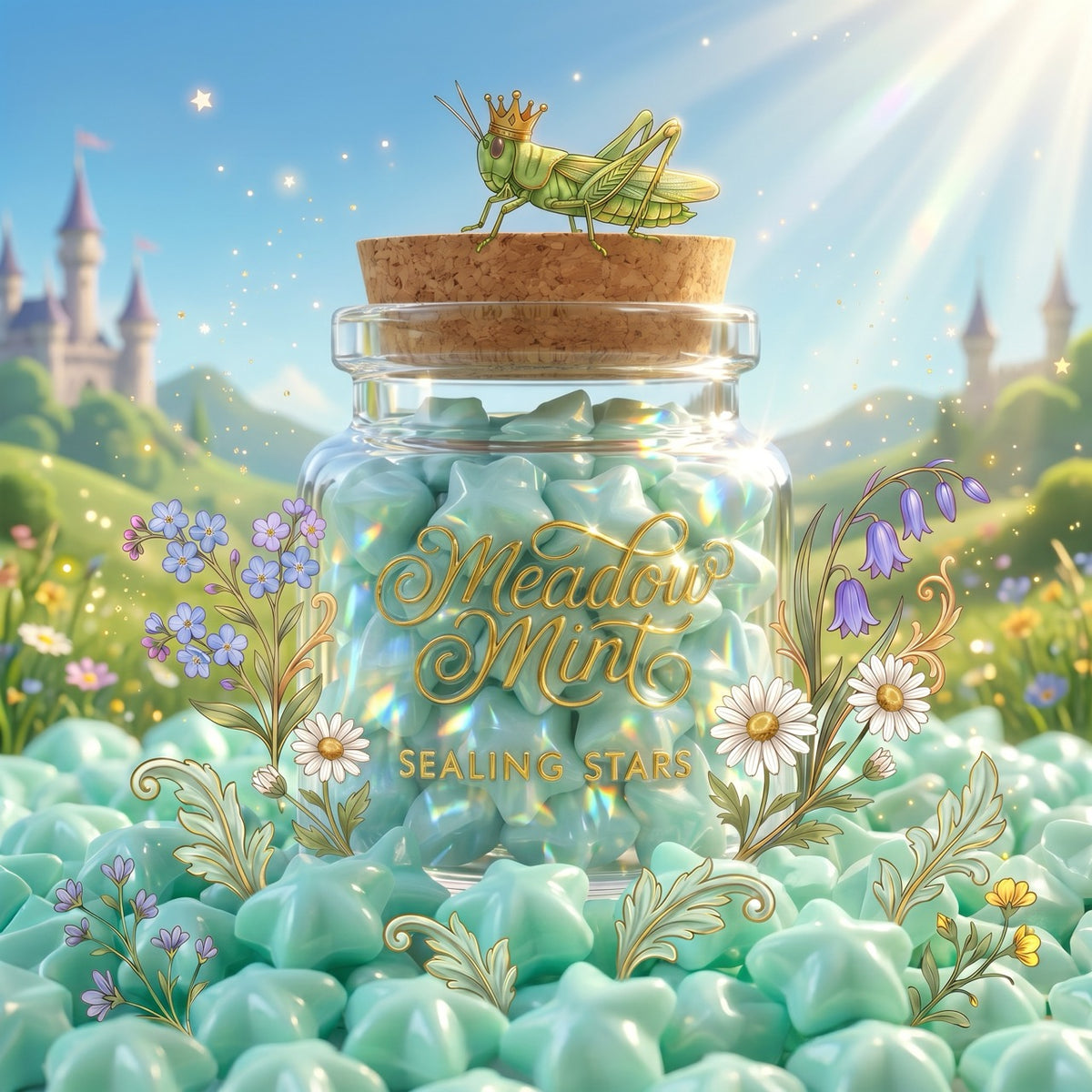 Meadow Mint Sealing Stars – Wax Sealing Beads