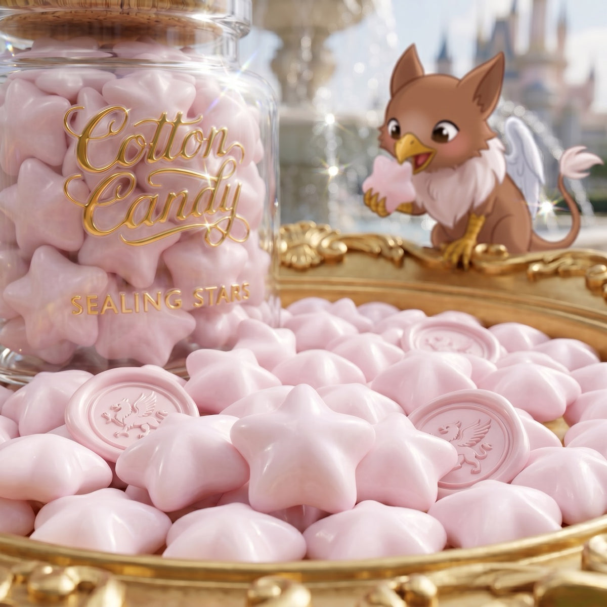 Cotton Candy Sealing Stars – Wax Sealing Beads