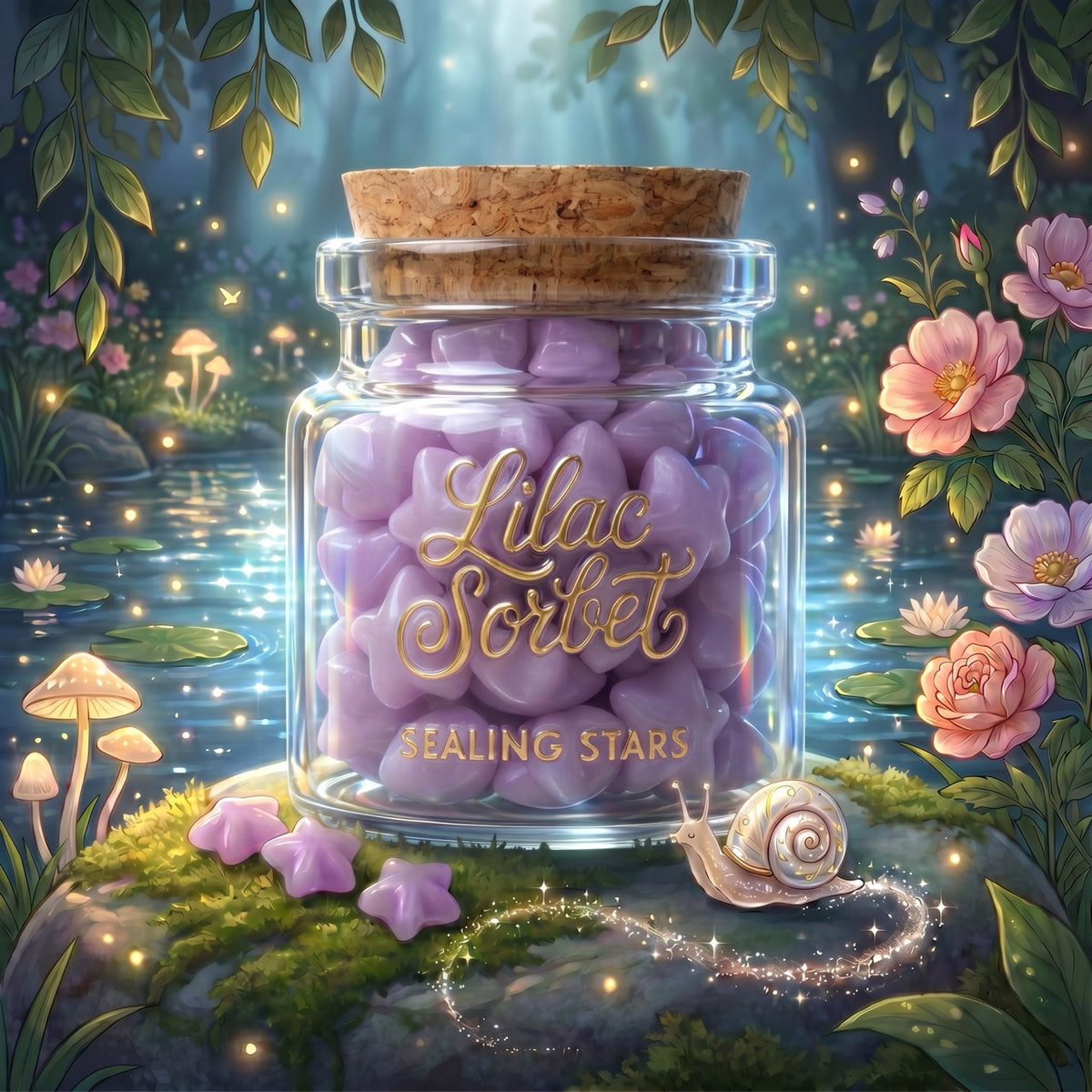 Lilac Sorbet Sealing Stars – Wax Sealing Beads