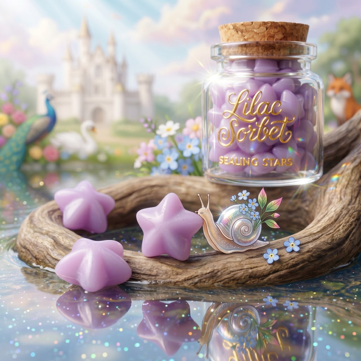 Lilac Sorbet Sealing Stars – Wax Sealing Beads