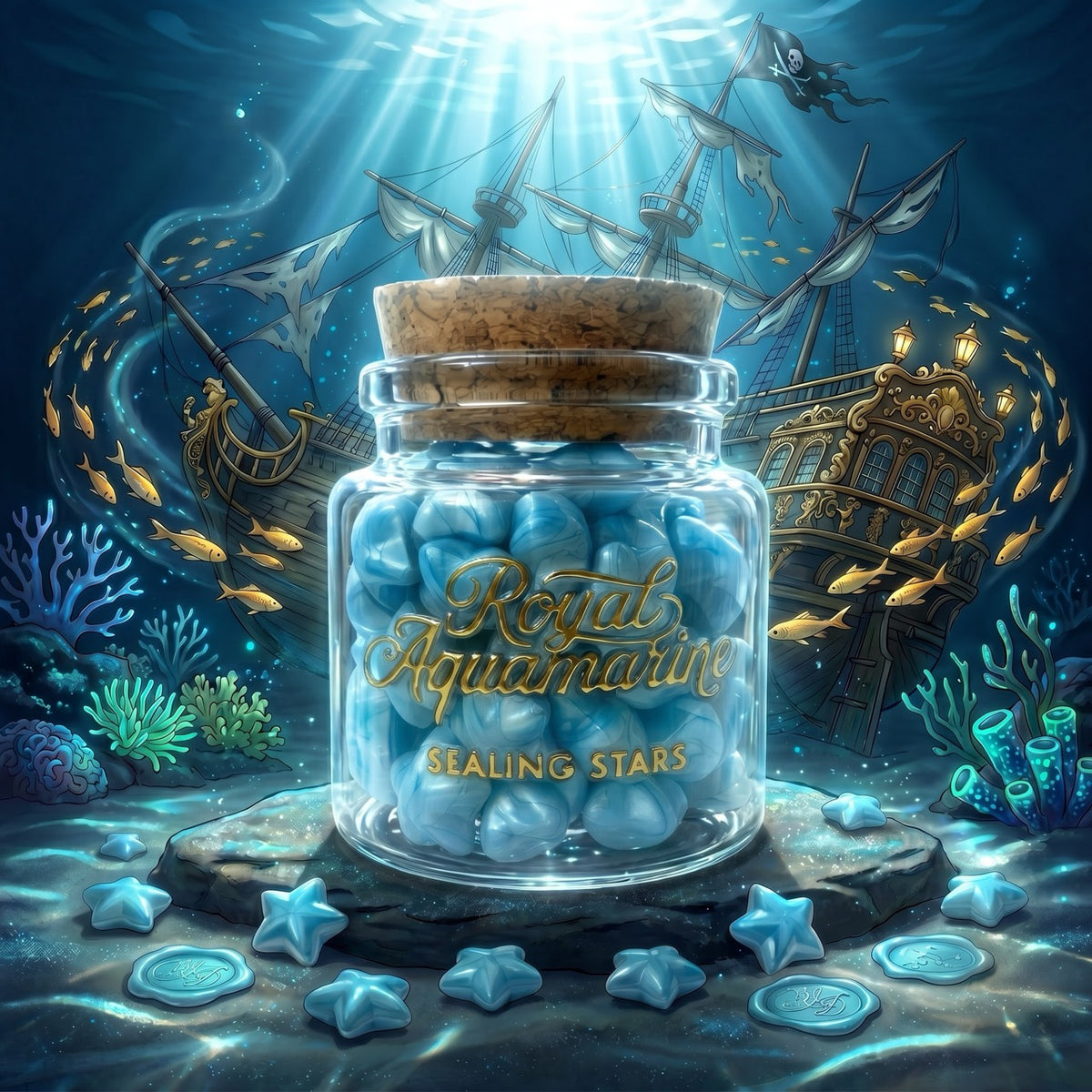 Royal Aquamarine Sealing Stars – Wax Sealing Beads