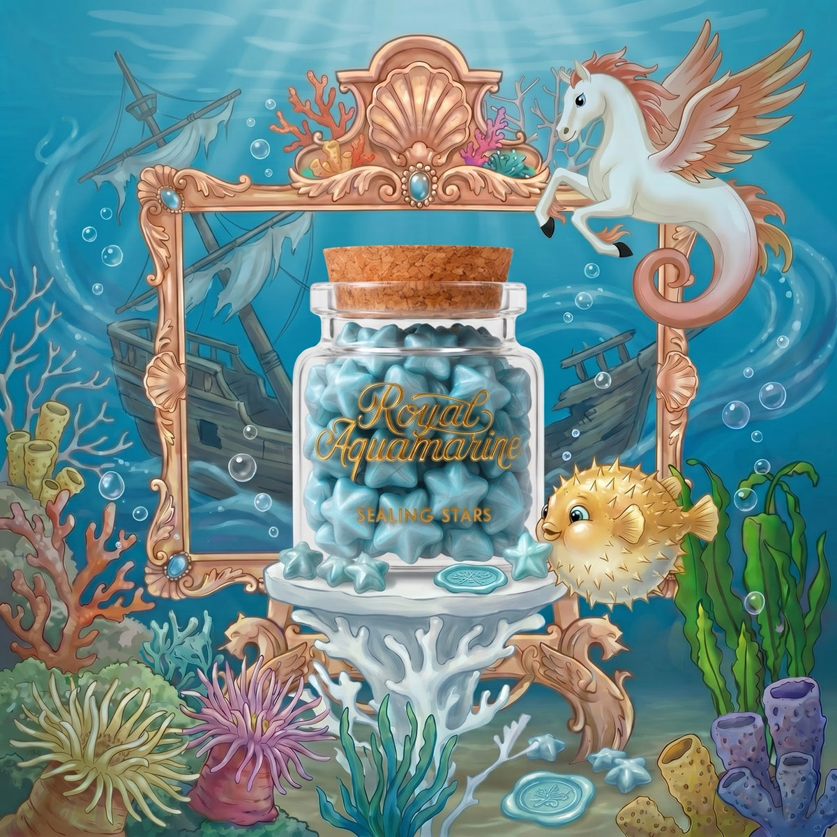 Royal Aquamarine Sealing Stars – Wax Sealing Beads