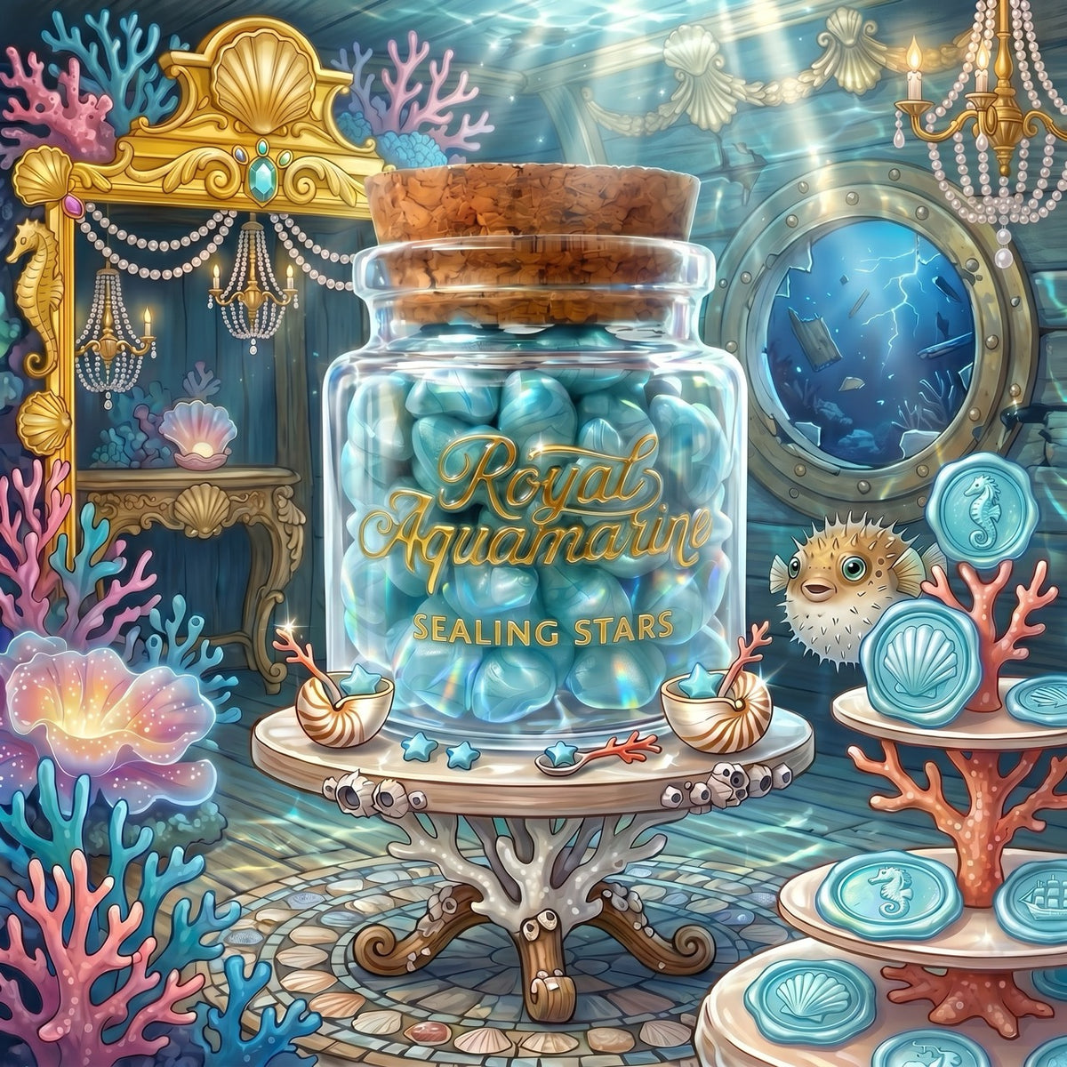 Royal Aquamarine Sealing Stars – Wax Sealing Beads