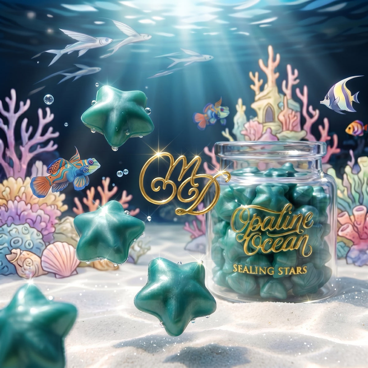 Opaline Ocean Sealing Stars – Wax Sealing Beads