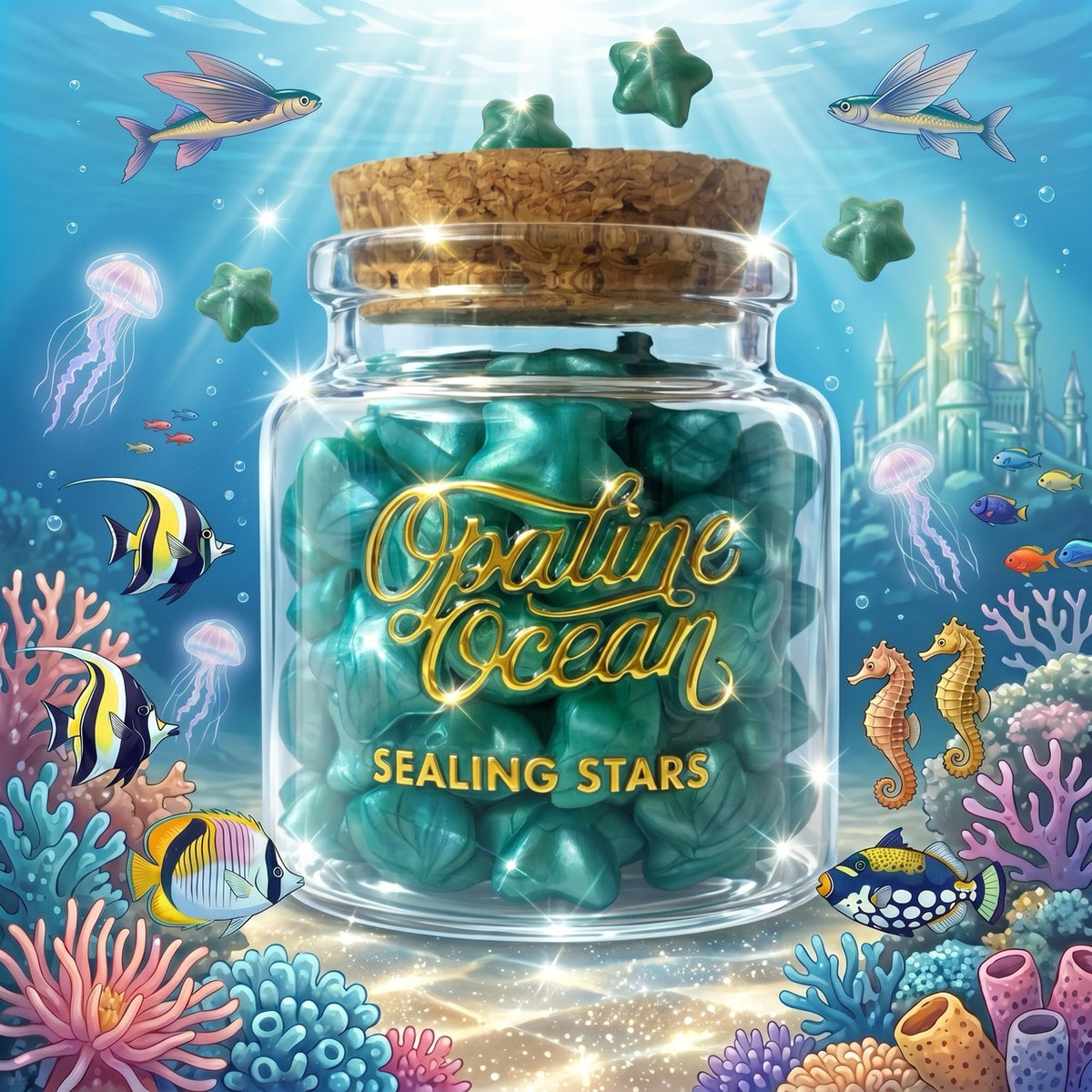 Opaline Ocean Sealing Stars – Wax Sealing Beads