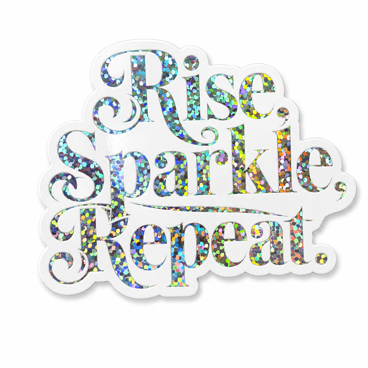 “Rise, Sparkle, Repeat” Sparkling Paper Charm