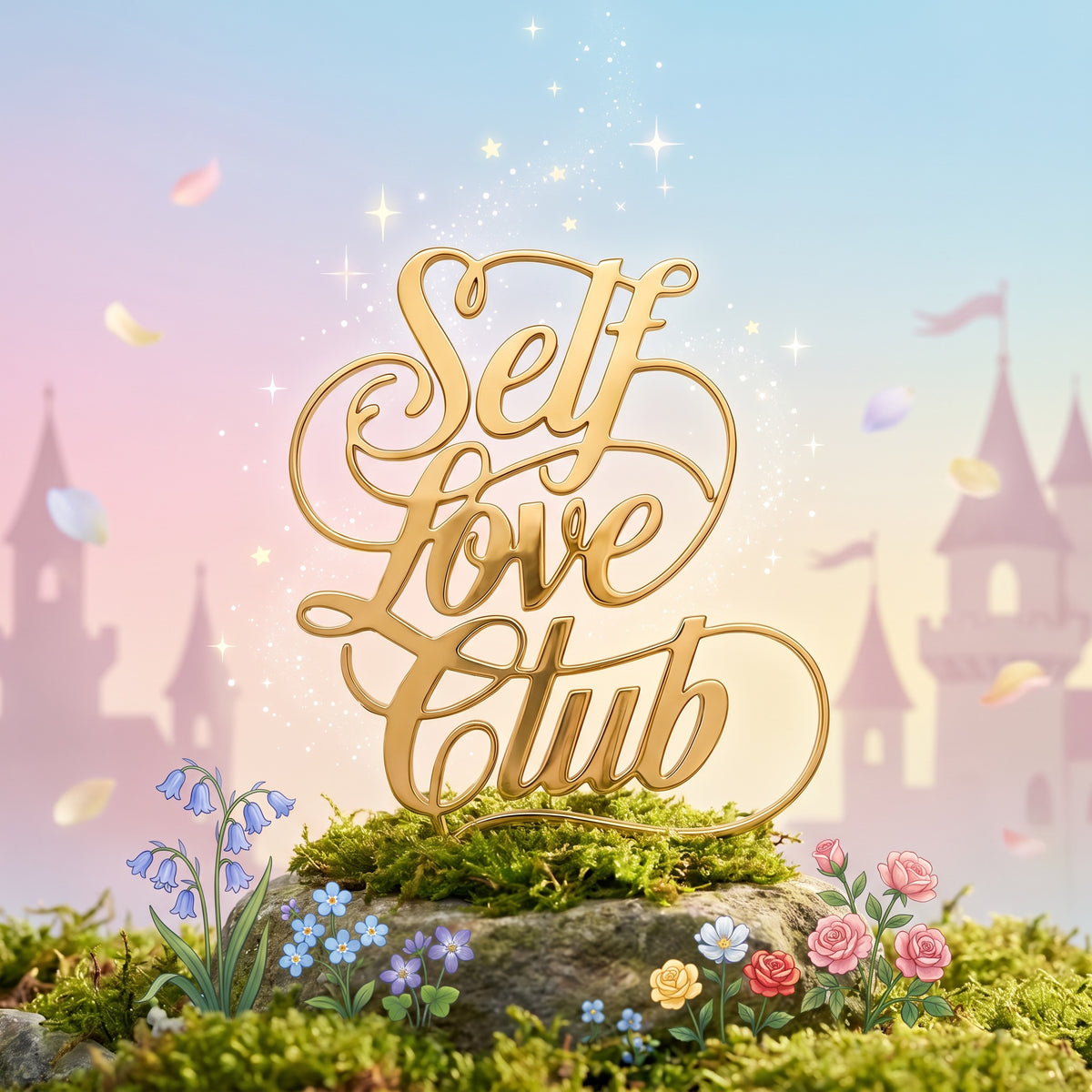 Self Love Club Gold Enamel Pin