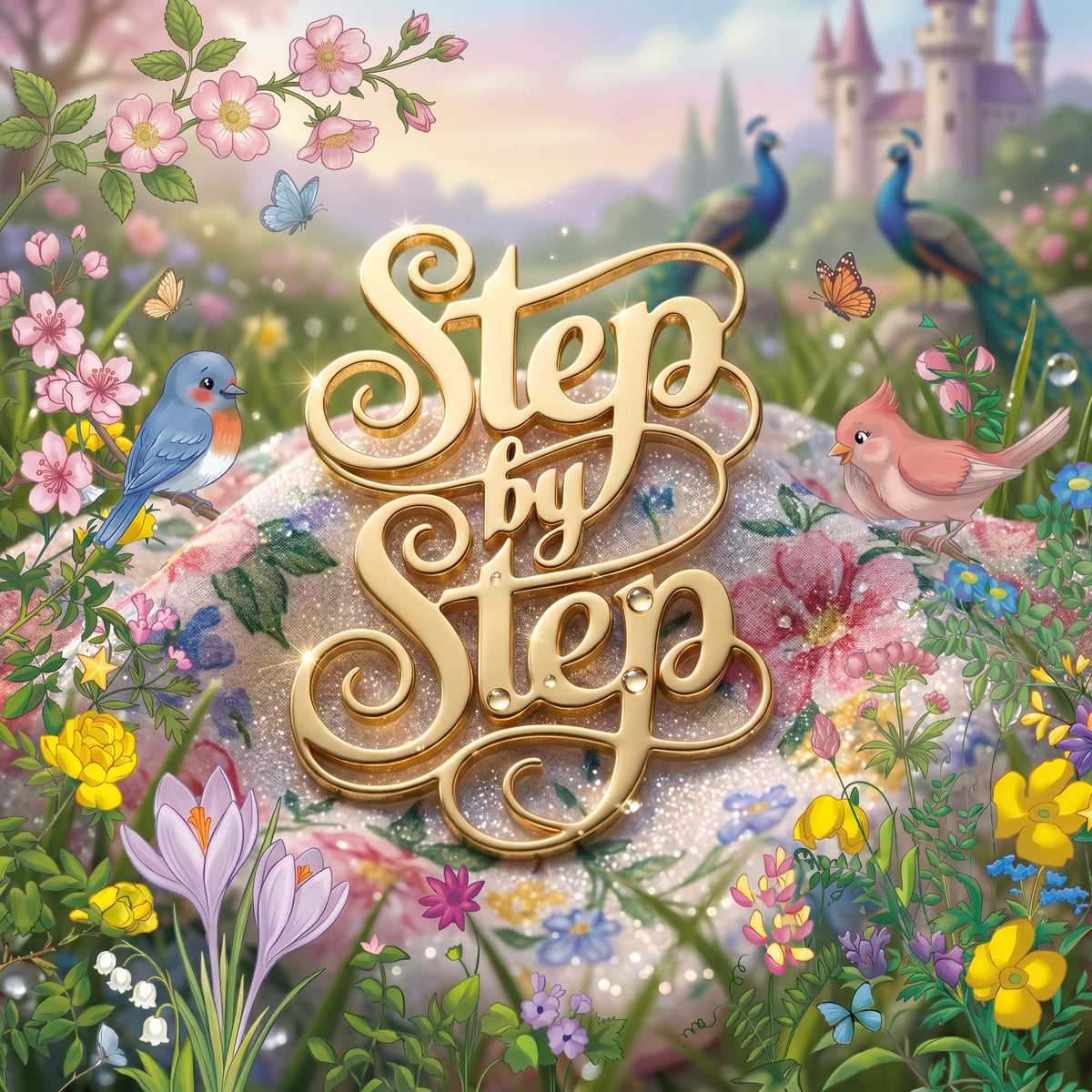 Step by Step Gold Enamel Pin
