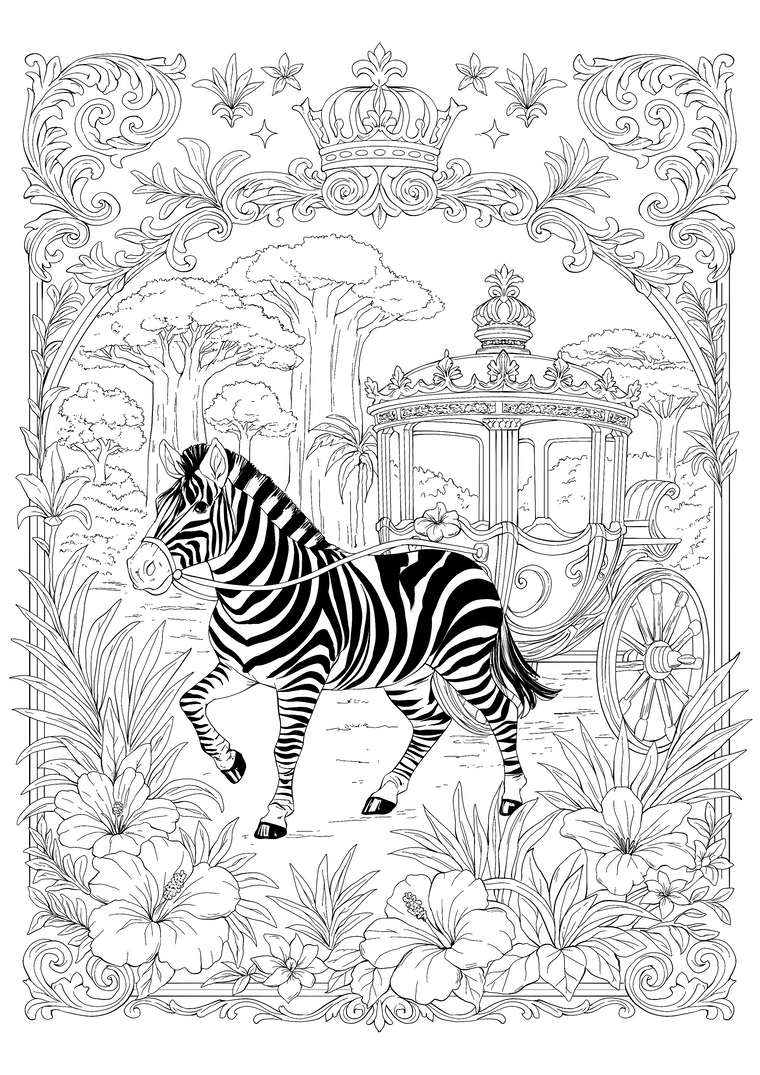 The Royal Stripes – Hand-Drawn Line Art