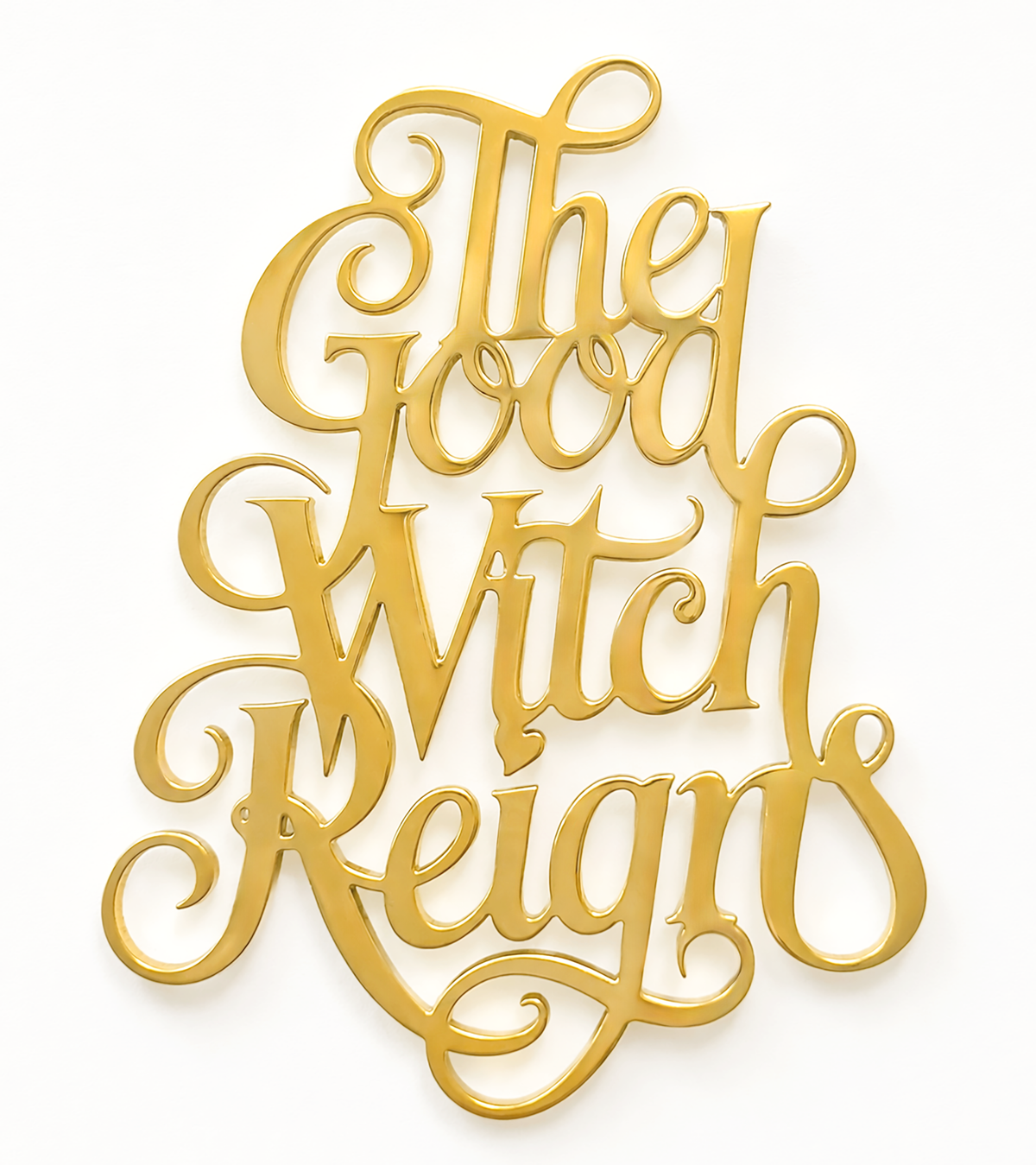 The Good Witch Reigns Gold Enamel Pin