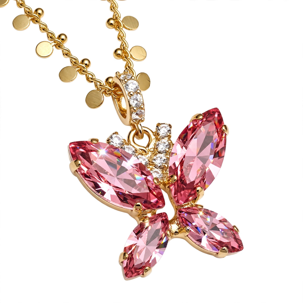 The Pendant of Affection Luna diagonal view — Mink & Davernay
