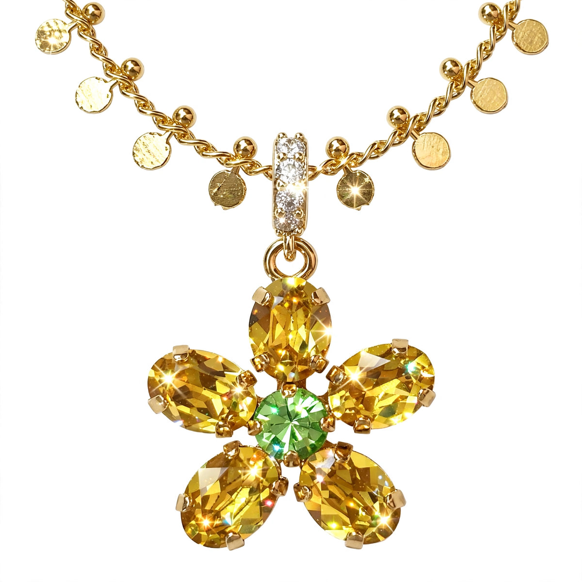 The Pendant of Splendour Fluette pendant flat lay — Mink & Davernay