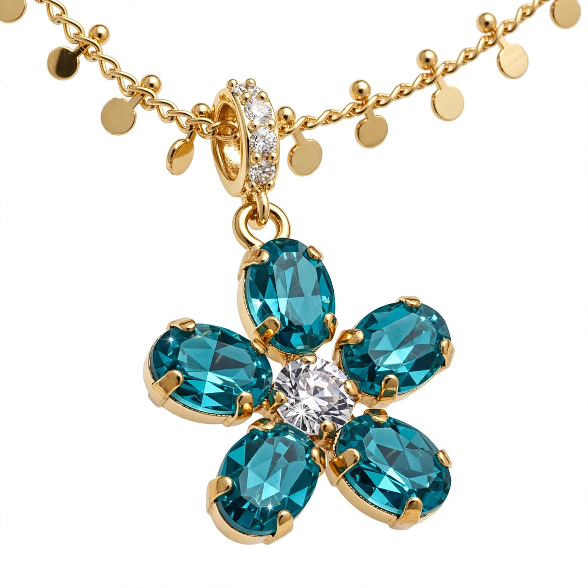 The Pendant of Reverie Fluette teal pendant — Mink & Davernay